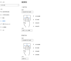 win10系统如何设置三指手势