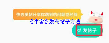 牛客如何发帖子