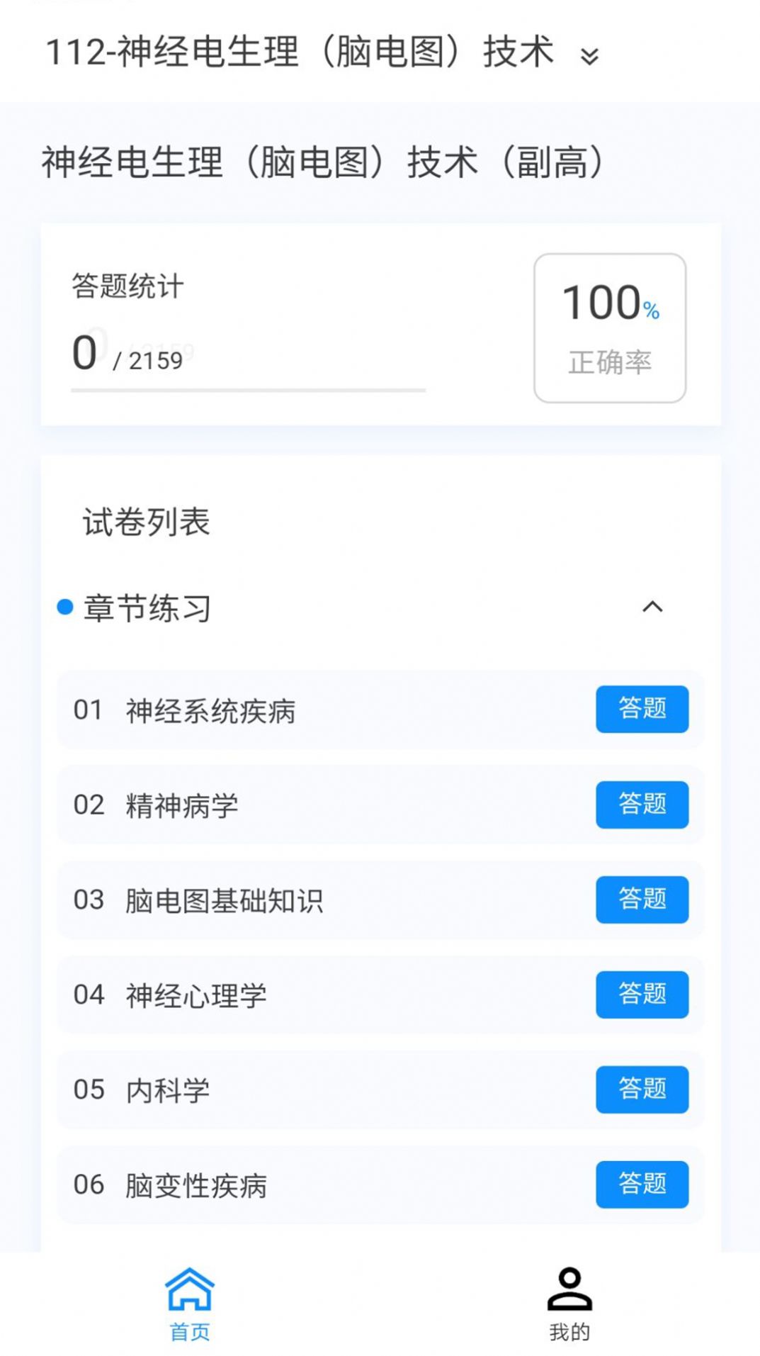 神经电生理技术新题库手机版