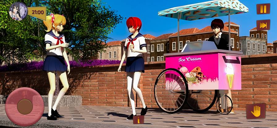 动漫高中樱花少女手机版