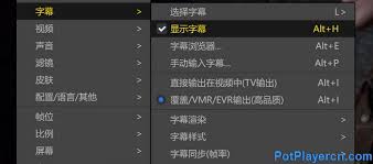 PotPlayer怎样加载在线字幕