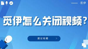 觅伊怎么关闭视频