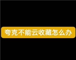 夸克svip不能云收藏的原因