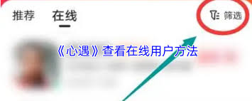 心遇如何查看在线的人