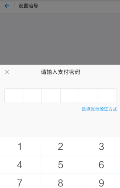 在支付宝中取消暗号功能的操作过程