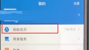 支付宝中查询蚂蚁会员积分的具体操作步骤