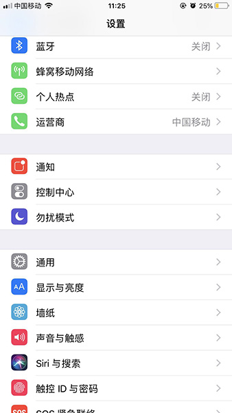 苹果手机中调整字体大小的具体流程