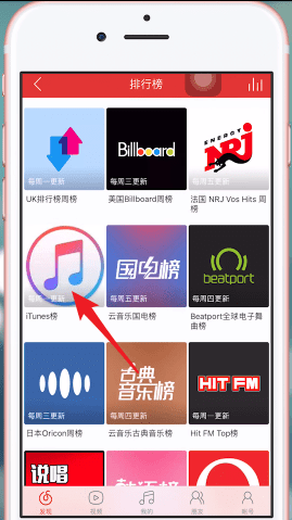 itunes中查看榜单的具体操作方法介绍