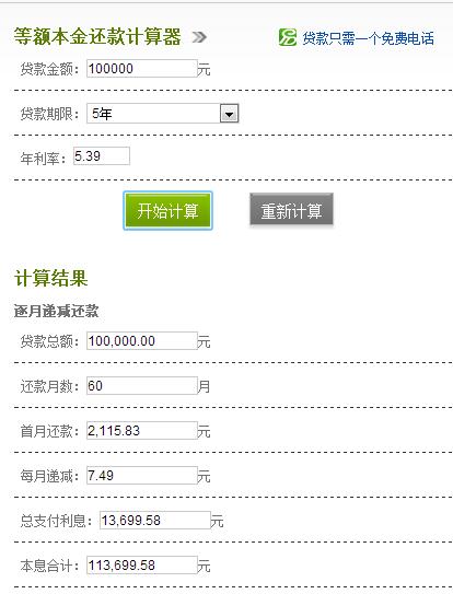 邮政银行小额贷款10万每月还多少