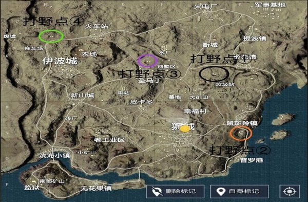 绝地求生刺激战场沙漠怎么打野？沙漠打野点攻略
