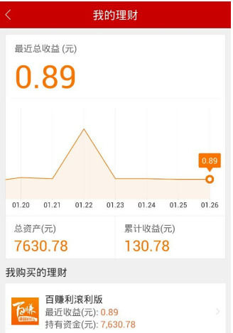 百度理财中赚钱的详细操作流程