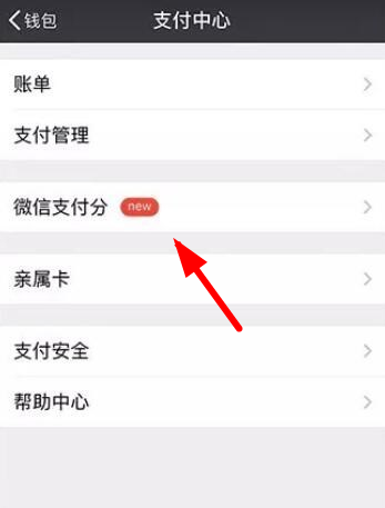 微信中查看支付分的具体步骤介绍