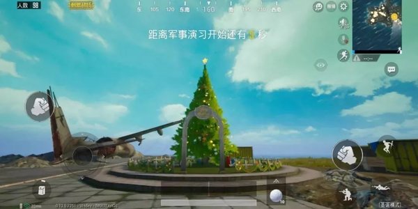 绝地求生刺激战场圣诞礼盒刷新点