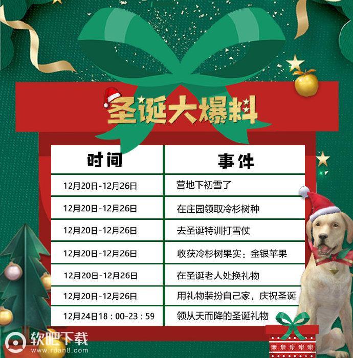 明日之后圣诞特训攻略_金苹果银苹果获取方法