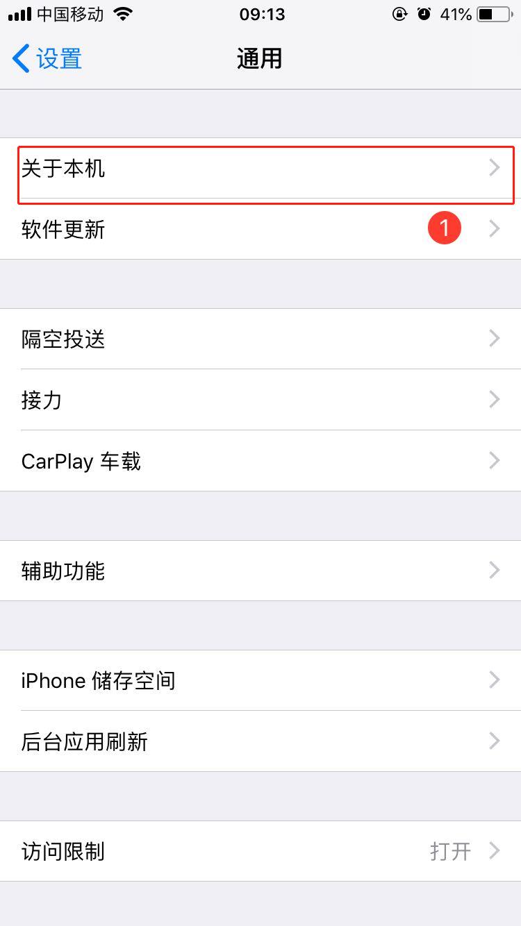 iphone7中查看剩余内存的操作流程