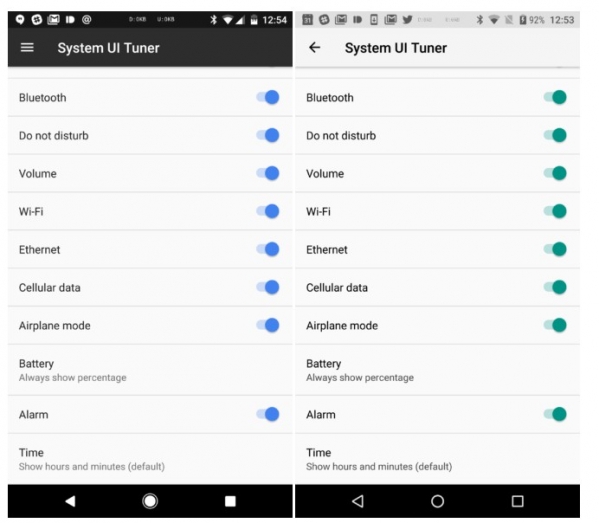 Android O界面调整：电池百分比不镶嵌在图标中是什么原因？