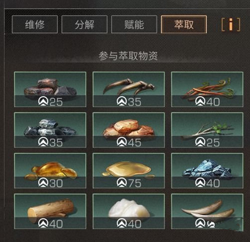 明日之后萃取用什么材料划算？萃取材料选择攻略