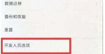 华为畅享9中将开发者选项的具体操作方法