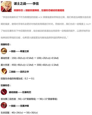 王者荣耀S14李信改版后还强吗？