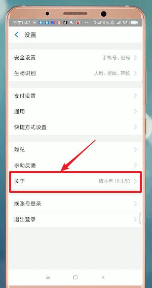 支付宝APP找到更新入口的具体操作步骤