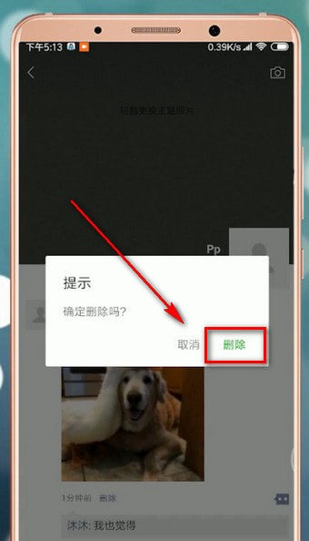 微信app中将别人评论内容删除的具体操作方法