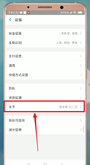 支付宝APP中升级的具体操作步骤