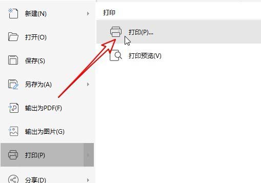 wps2019中选择文中选中文字打印的具体操作方法