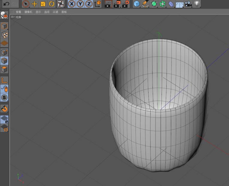 使用C4D建模杯子的具体操作流程