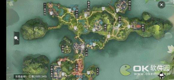 2019楚留香2月25日坐观万象位置一览