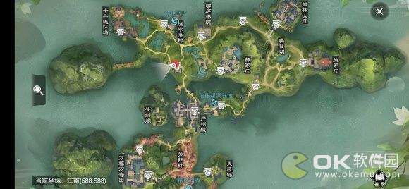 2019楚留香2月25日坐观万象位置一览