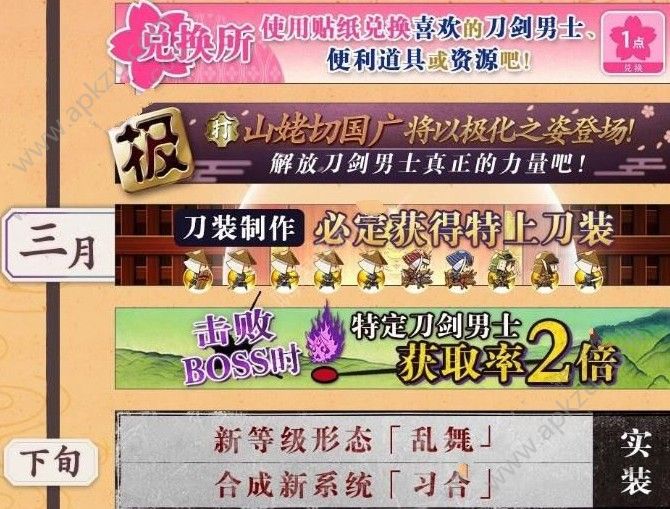 刀剑乱舞手游交换所兑换什么好 交换所兑换推荐[多图]图片2