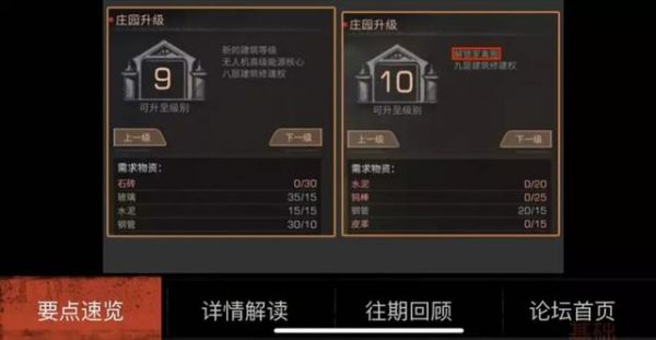 明日之后三维等级60上限 开放12级庄园 看见升级材料哭了