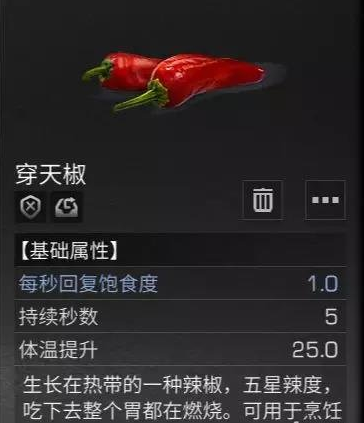 明日之后穿天椒作用介绍