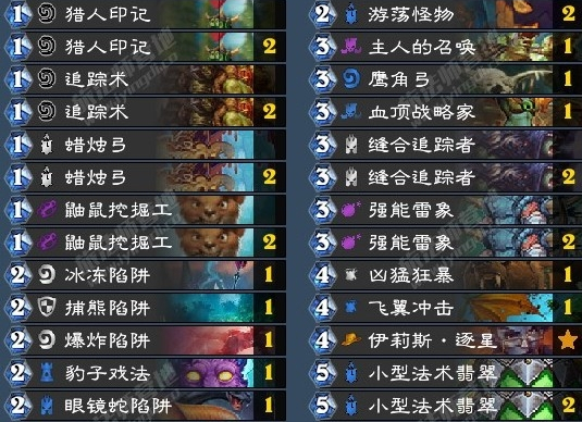 炉石传说拉斯塔哈的大乱斗鼬鼠猎卡组详细介绍