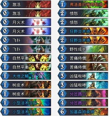 炉石传说拉斯塔哈的大乱斗传统克机德卡组搭配推荐