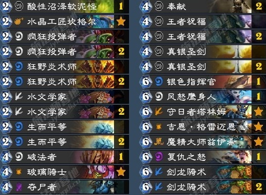 炉石传说拉斯塔哈的大乱斗传说偶数骑卡组详细介绍