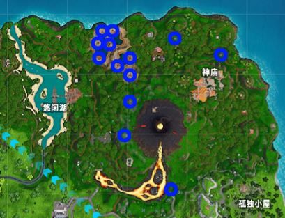 堡垒之夜13个火山喷泉位置介绍
