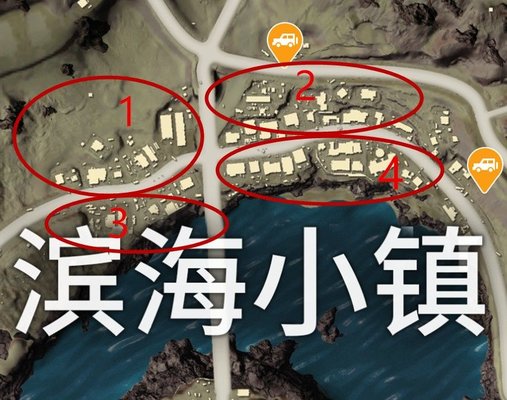 绝地求生刺激战场滨海小镇降落点推荐