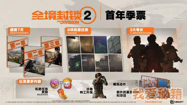 全境封锁2首年季票是什么？首年季票作用详解
