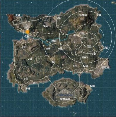 绝地求生刺激战场怎么判断下一个圈刷在哪