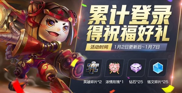 王者荣耀1月2日更新了什么