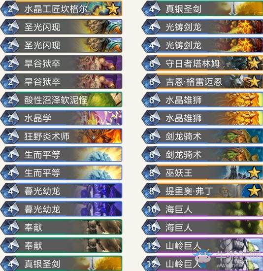 《炉石传说》拉斯塔哈的大乱斗偶数阅兵骑卡组推荐