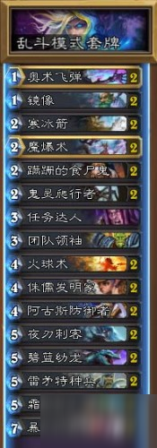 2019炉石传说3月7日迷你战争乱斗模式12胜卡组攻略