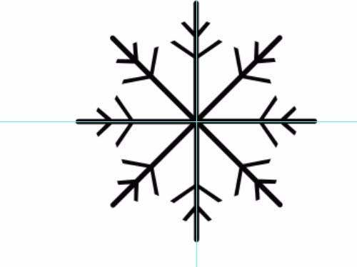 ps绘画出雪花图形的具体操作方法