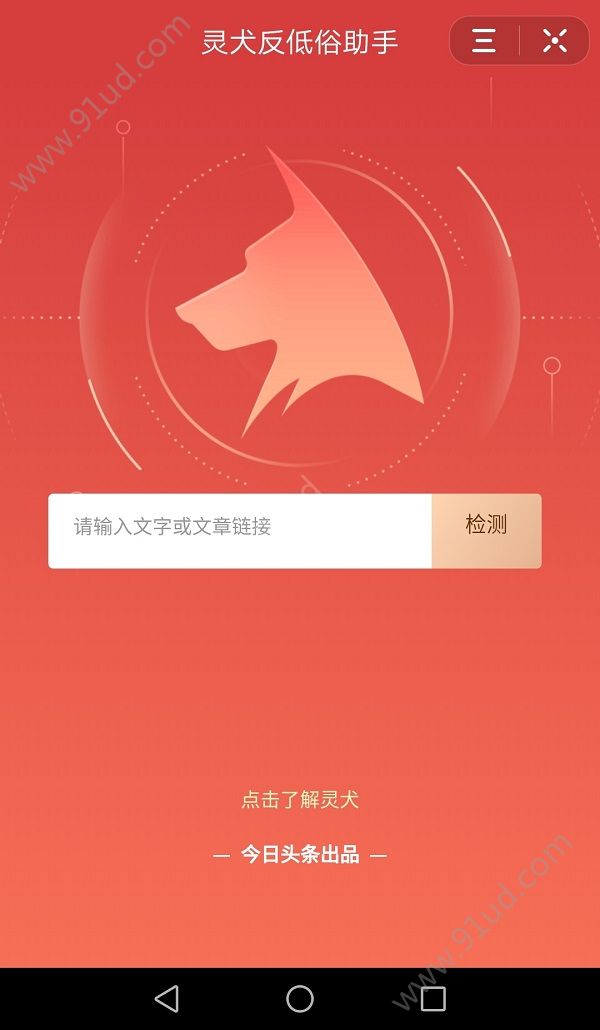 今日头条上线“灵犬”小程序，将对外开放反低俗技术模型[图]图片1