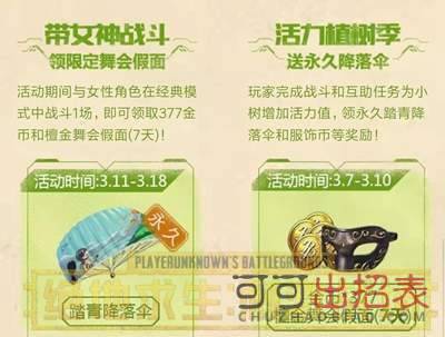 刺激战场踏青降落伞怎么获得 踏青降落伞获取攻略
