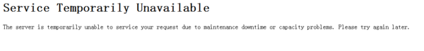 微博搜索提示Service Temporarily Unavailable怎么办