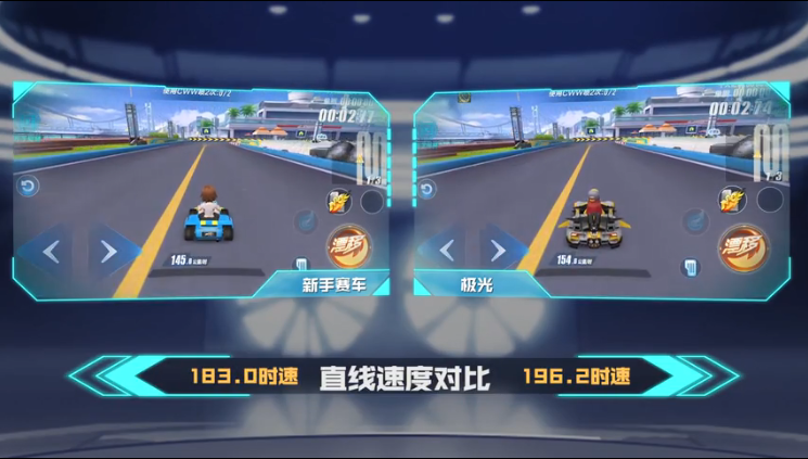 QQ飞车手游极光属性数据一览
