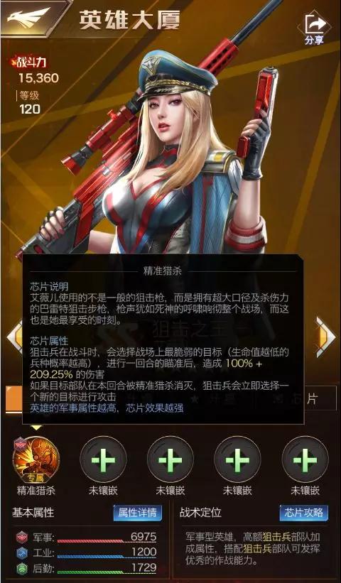 红警OL艾薇儿属性详解
