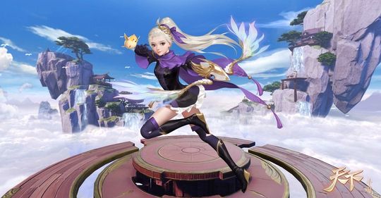 天下手游新上线的“翎羽”小师妹